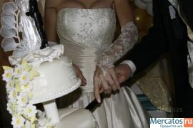 свадебное платье короткое,маленького размера 2